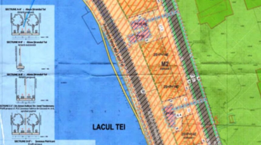 Autorizații de construire pentru proiecte rezidențiale pe malul Lacului Tei