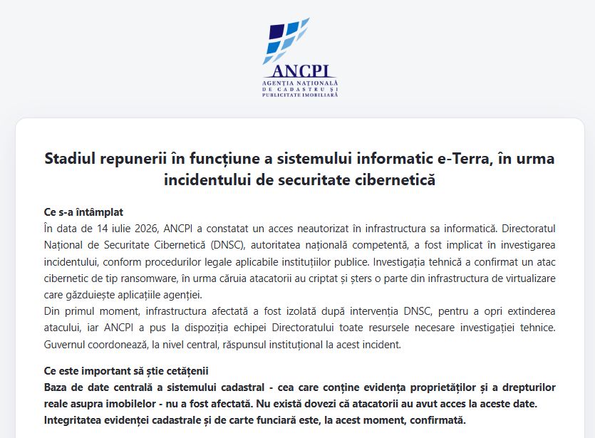 Blocajul ANCPI afectează tranzacțiile imobiliare de peste un miliard de euro