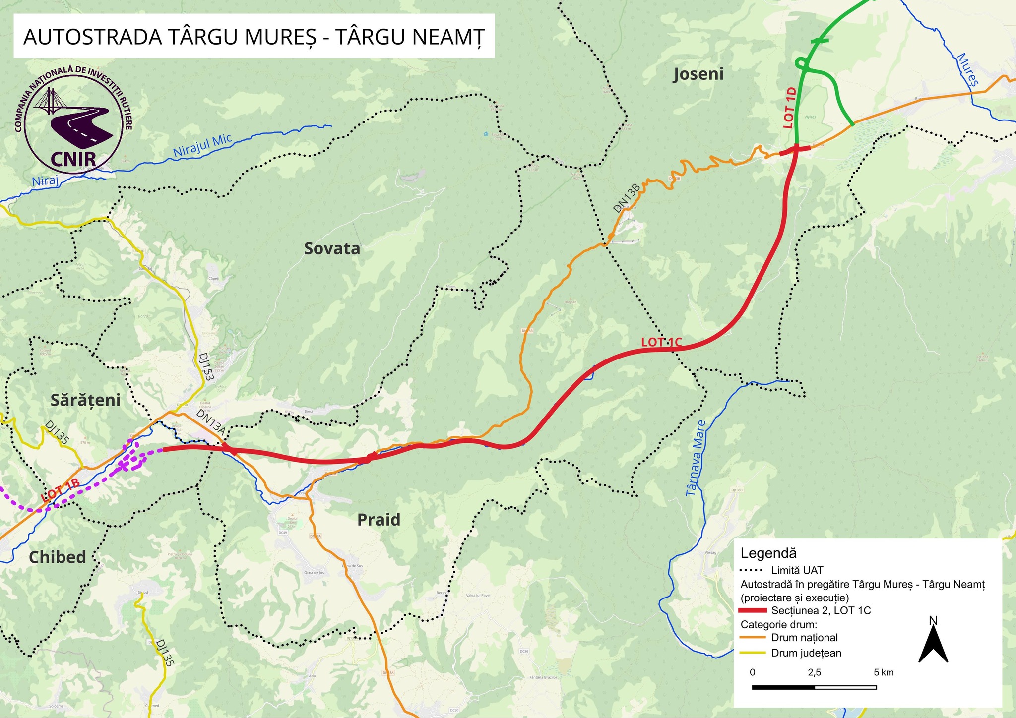 Autostrada Unirii A8: al treilea lot al sectiunii montane va intra in licitatie