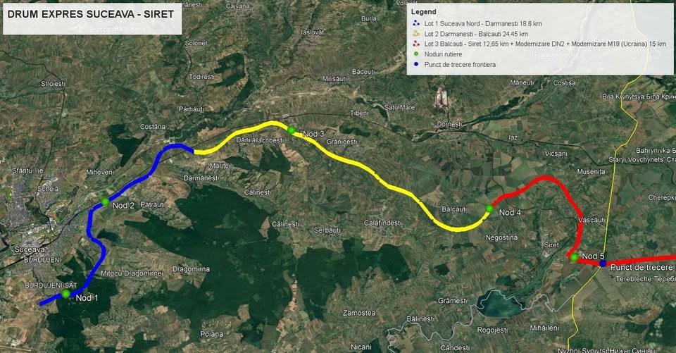 Drumul expres Suceava – Siret va costa peste 1,45 mld euro