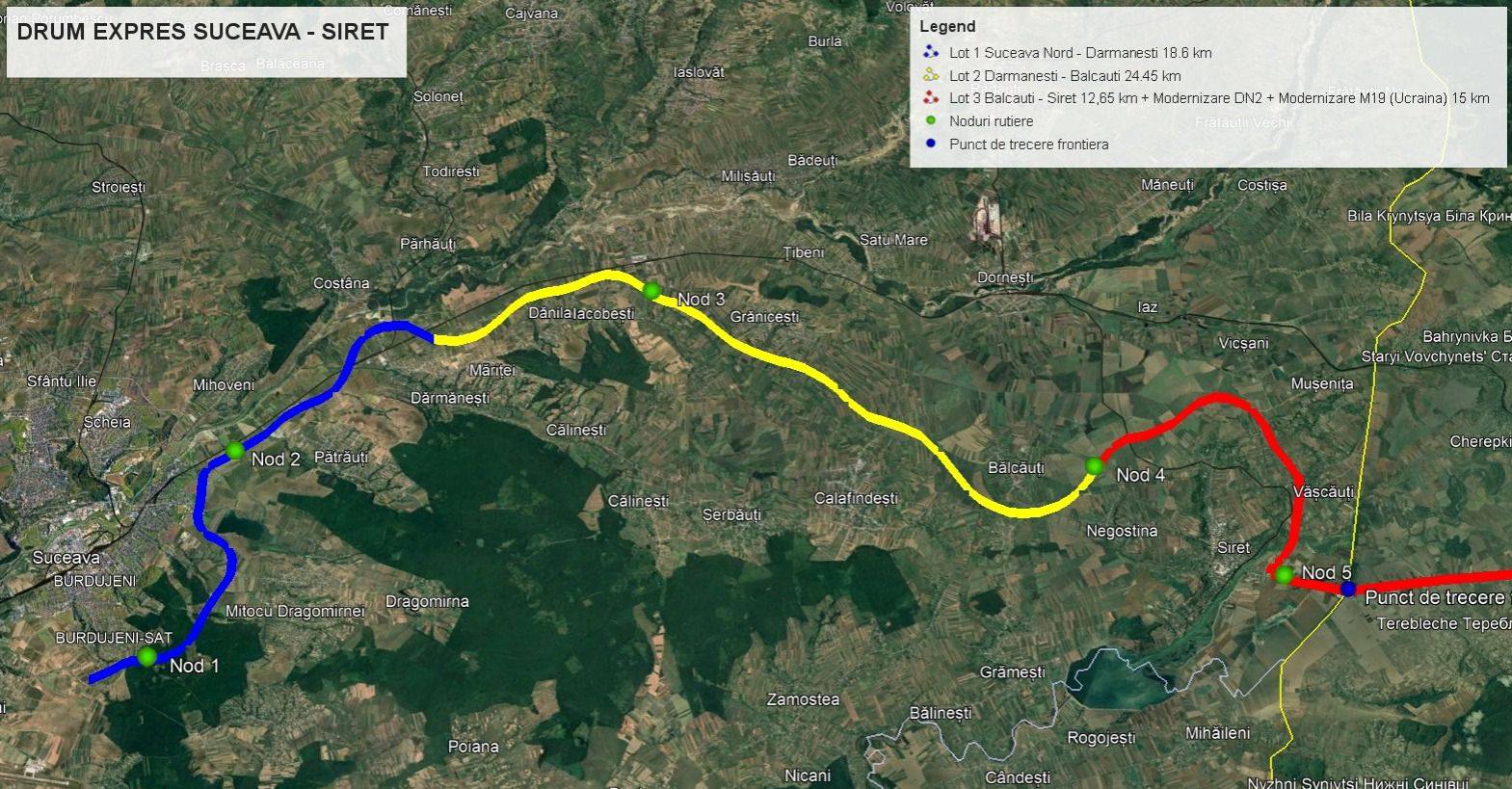 Drumul Expres Suceava – Siret, Lot 3: Opt asocieri de mari firme concureaza pentru contractul de 1,55 mld lei