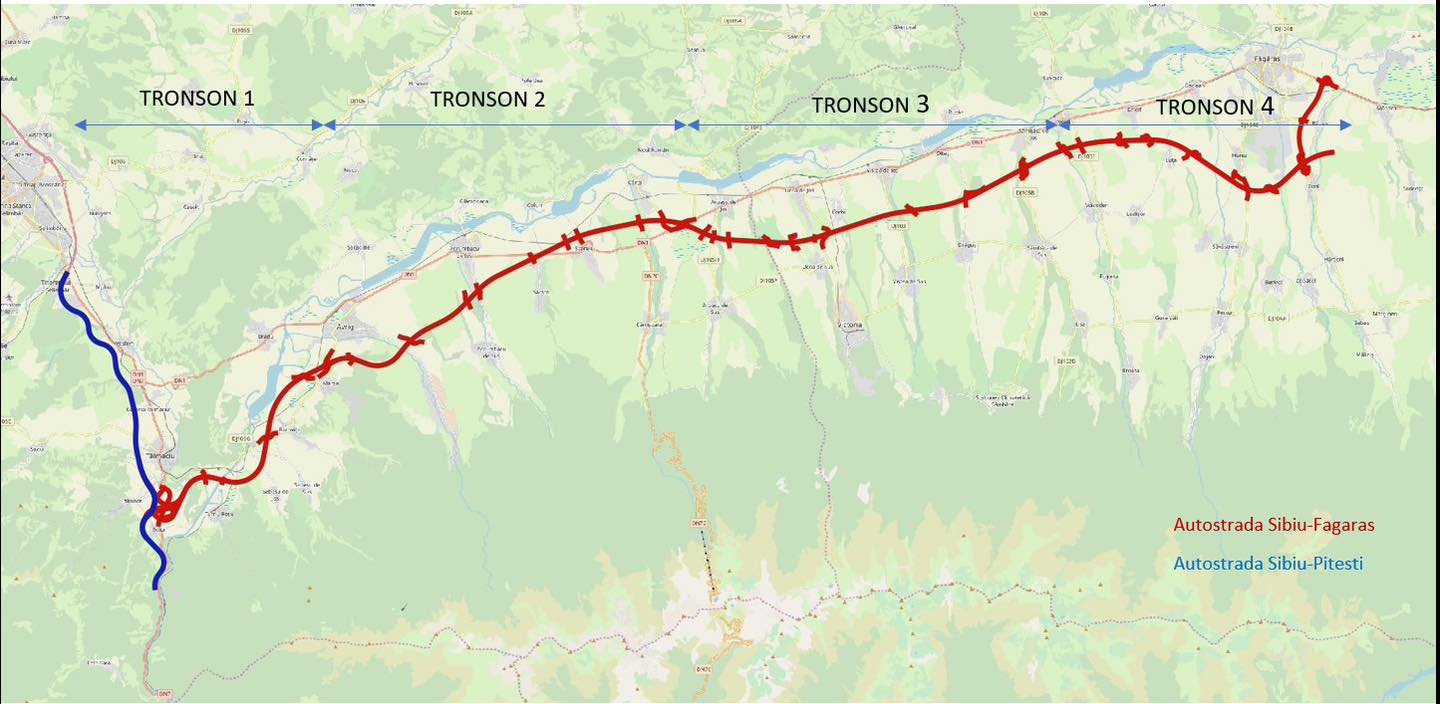 Autostrada Sibiu – Fagaras: Incep lucrarile pentru etapa 2 din tronsonul Boita – Avrig – Marsa